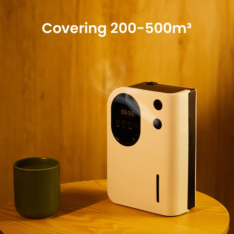 500m³ Electric Aroma Diffuser Perfume Air Freshener 160ML Essential Oil Capacity Home Fragrance Intelligent Multi Segment Timing