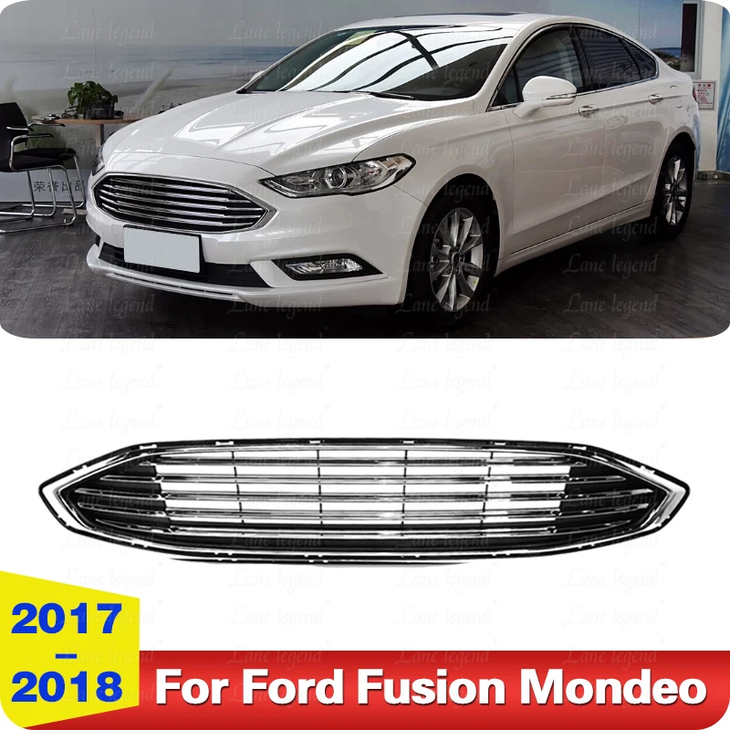 Front Bumper Center Upper Main Grill Grille For Ford Fusion Mondeo 2017-2018 high quality Car Accessories Upgrade