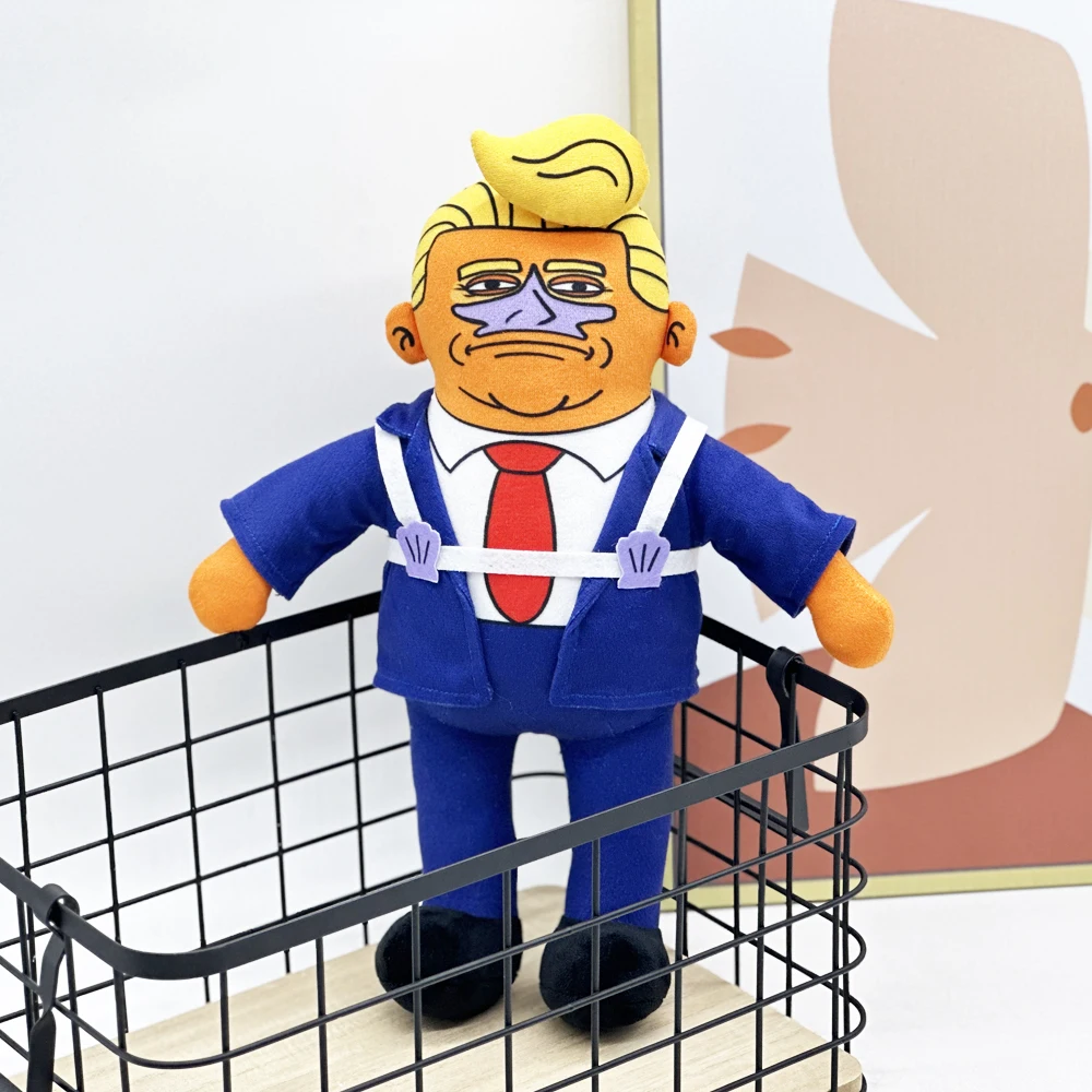 New Suit Trump Plush Doll Toy Creative Funny Doll Decoration Gifts for Boys