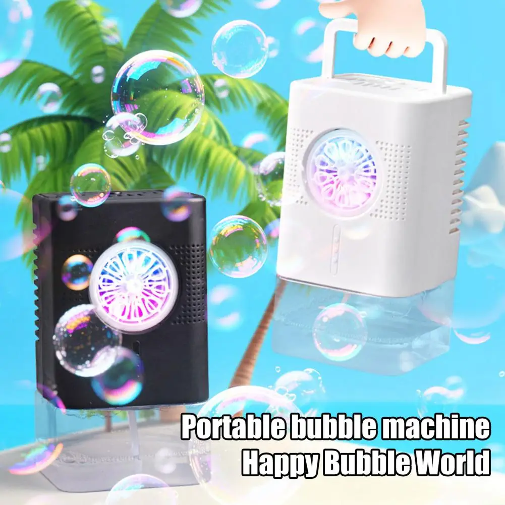 Máquina de bolhas infantil, brinquedos fofos para atividades ao ar livre/festas/adereços de casamento, elétrica automática, presente para crianças