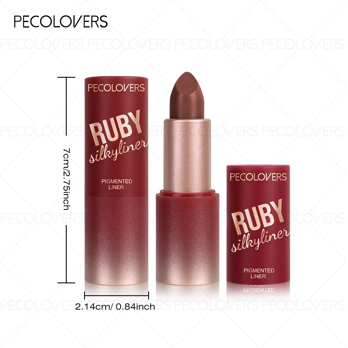 1 lápiz labial de terciopelo esmerilado, rico en color, fino y antiadherente, oculta las líneas de los labios, fácil de quitar el maquillaje, perfecto para un uso diario