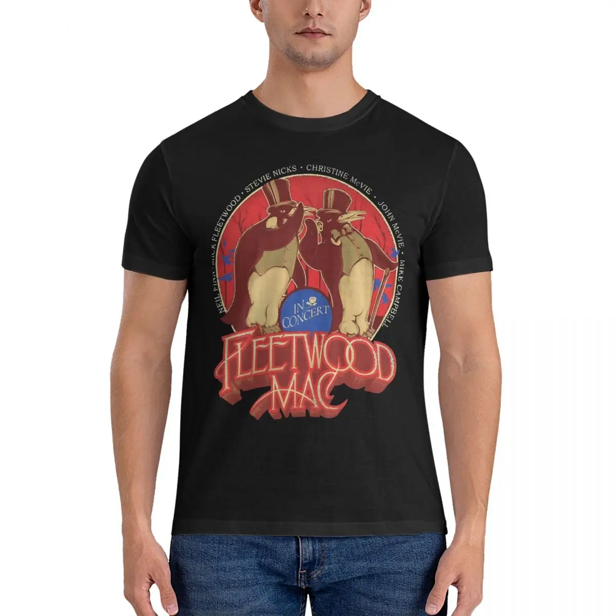 The Sound And Style Of Glam T-Shirt Men Fleetwood Mac Novelty 100% Cotton Tees O Neck Short Sleeve T Shirt Summer Clothes