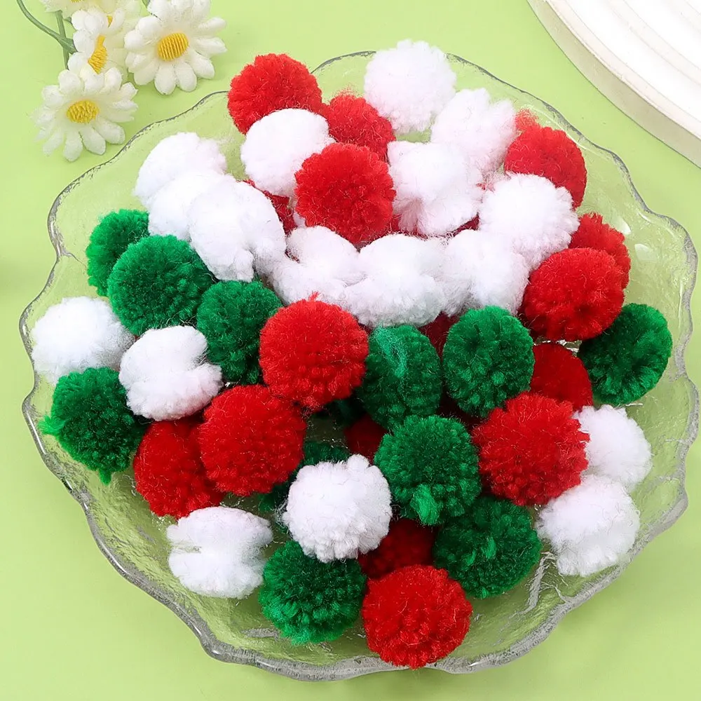 9/23/46pcs Red, Green, White Circular Decorative Beads, DIY Clothing, Party Decoration, Christmas, Thanksgiving, Halloween Gifts