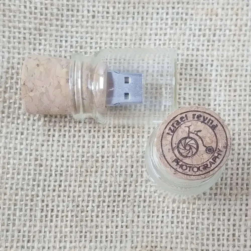 10 stks USB 2.0 Glazen Drift Fles met Kurk Flash Drive Stick Pendrive 4 GB 8 GB 16 GB 32 GB 64 GB 128 GB Huwelijkscadeau Gratis Custom LOGO