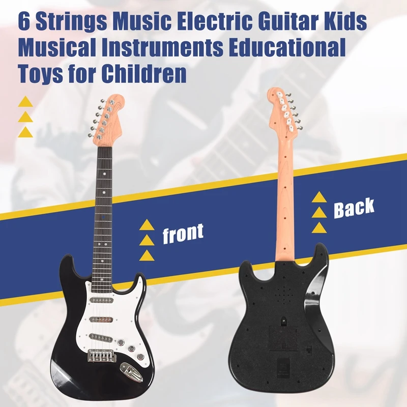 6 Strings Music Electric Guitar Kids Musical Instruments Educational Toys For Children