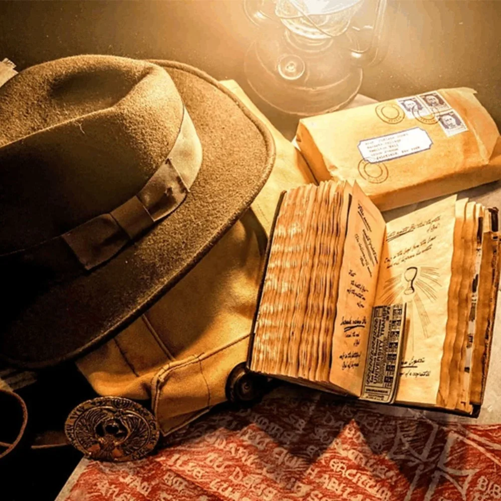Carnet chaud Fans de films rétro spirale avec dépôt cachéprecieux Avid Indiana Jones Graal journal journal accessoire réplique