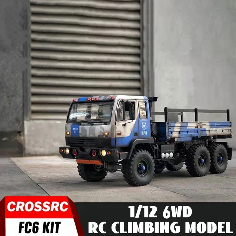 

CROSSRC 1/12 FC6 6x6 RC Electric Climbing Off road Vehicle Military Truck Transport Military Remote Control Model Car Adult toys