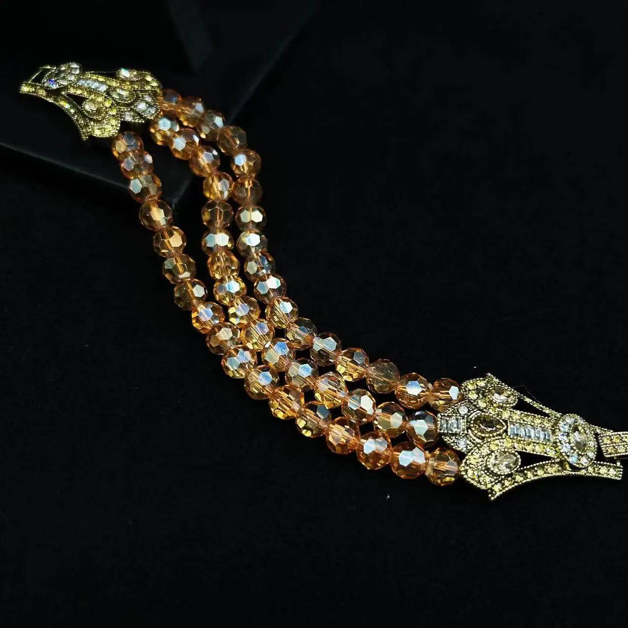 European and American fashion glass crystal retro bracelet