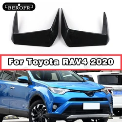 Front Bumper Canards For Toyota RAV4 Front bumper Wind Knife 2020 Spoiler Splitter Trim Wind Knife Sticker Car Accessories