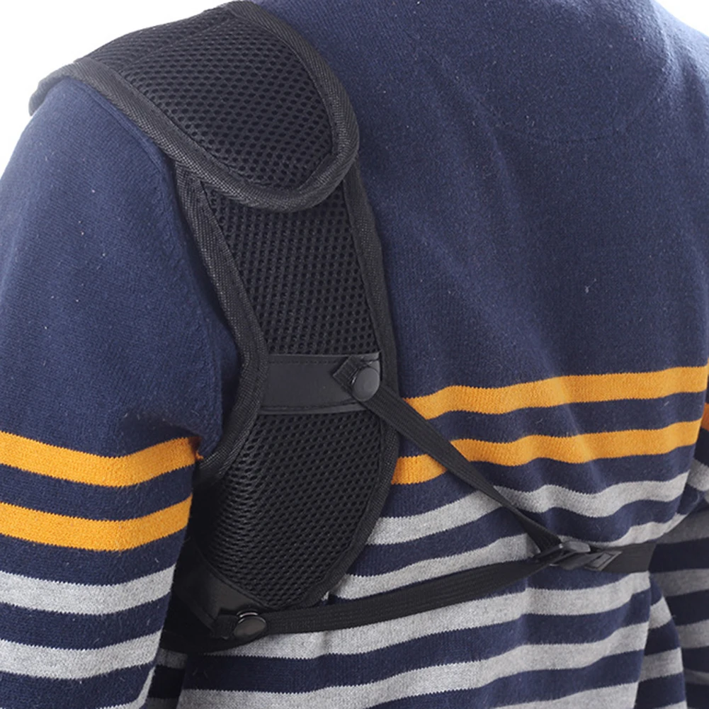 Adjustable Chest Harness Strap for Gym Training Elastic Shoulder Straps Nylon Material Mesh Ventilation Feature