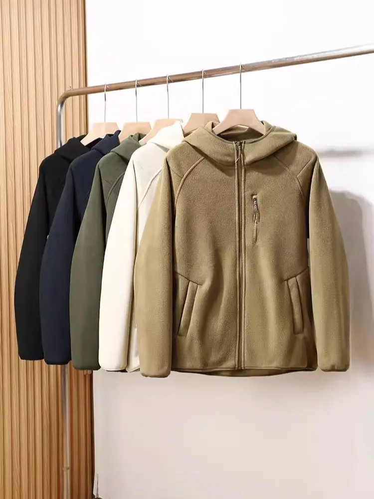 

Thiened Glutinous Cotton Fce Hooded Jaet Men's Lightweight Padded Coat Casual Sle Long Sve Zipper Closure Polyest...