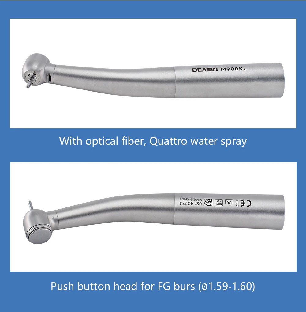 DEASIN Drehmoment Kopf Dental Air Turbine High Speed Handstück M900KL 26W Ultraleicht Titan Körper KV Kopplung Optische Zahnarzt Werkzeuge – Detail 7