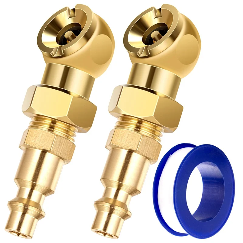 

Портативные воздушные патроны из цельного металла с закрытым шариком, воздушный патрон + 1/4 дюйма NPT, стандартная быстроразъемная насадка для накачивания шин, металлическая 2 шт.