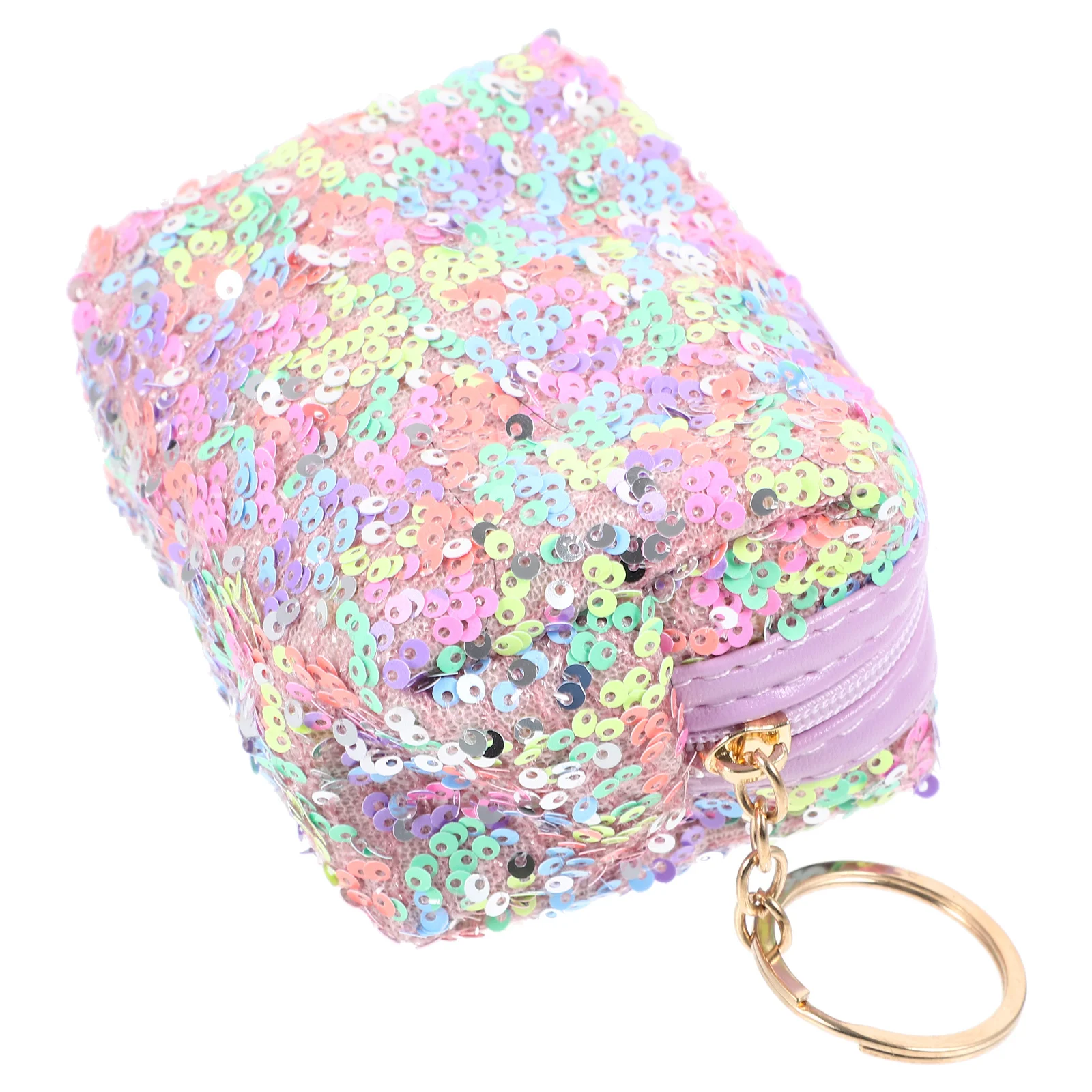 

Mini Coin Purse Keychain Small Sequin Change Wallet Pouch Sparkling Fashion Accessory Versatile Colorful Trendy Organizer
