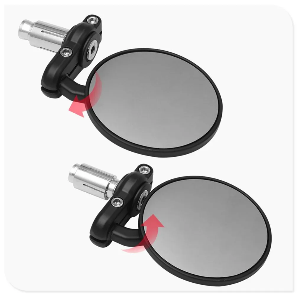 2pcs Motorcycle Mirror Round Bar End Convex Handle Bars for TRIUMRH S TRIPLE R SPEEDMASTER TT 600 SCRAMBLER SPEED FOUR 1050