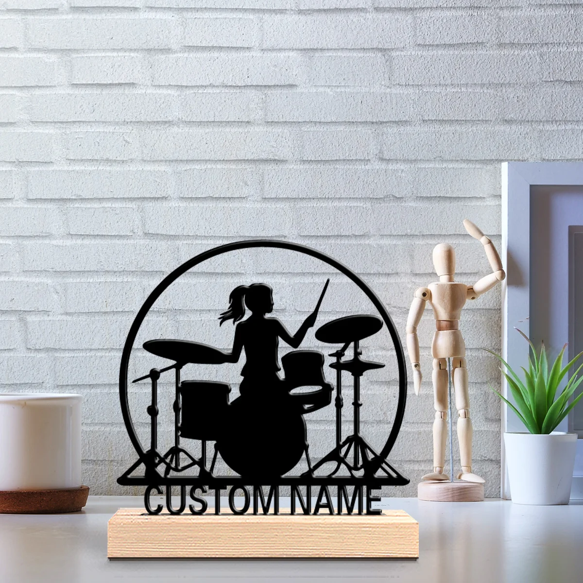 Art Craft Names - 1pc Creative Drum kit music Customized