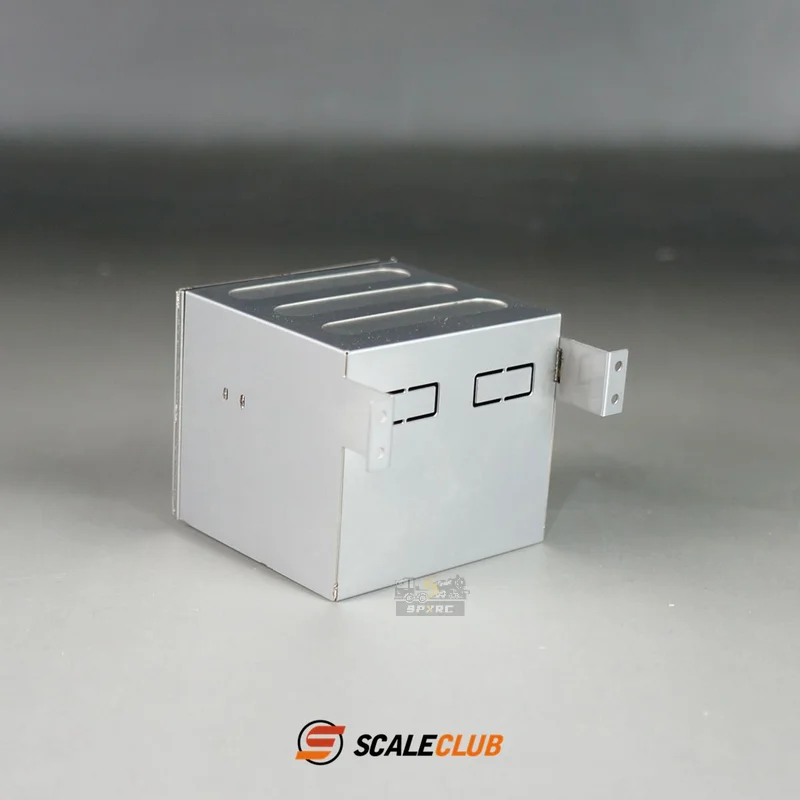 Scaleclub Modello 1/14 Per Regal Volvo Aggiornamento Cassetta degli attrezzi in metallo per Tamiya Scania 770S MAN Benz Volvo RC Rimorchio ribaltabile Auto Parte fai da te