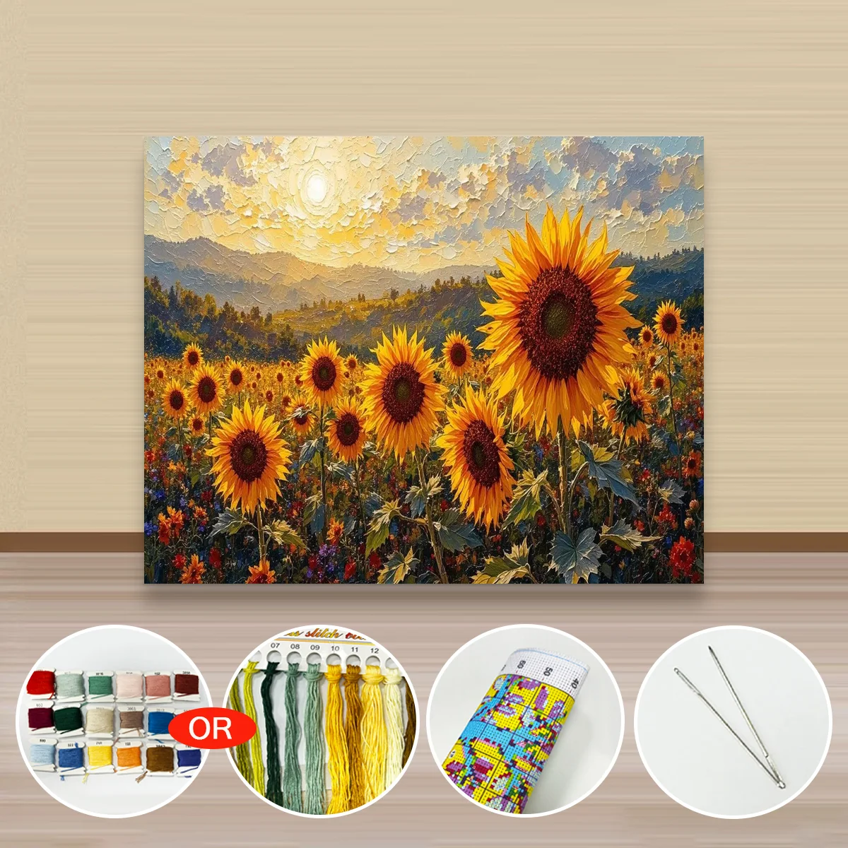 1 Stück 40x50 cm/15,7x19,69 Zoll, 11CT/14CT Kreuzstich-Set, DIY Valentinstagsgeschenk, Stickerei-Set für Festivals und den Alltag. – Detail 4