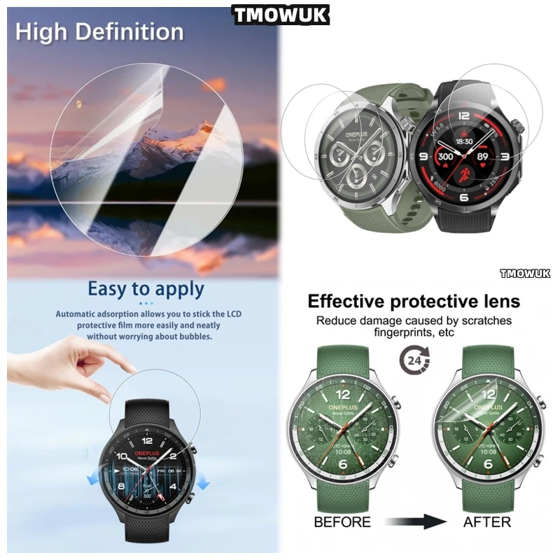 

For Oneplus Watch 2R Tempered Glass Film Screen Protector Anti - Scratch 9H Hardness
