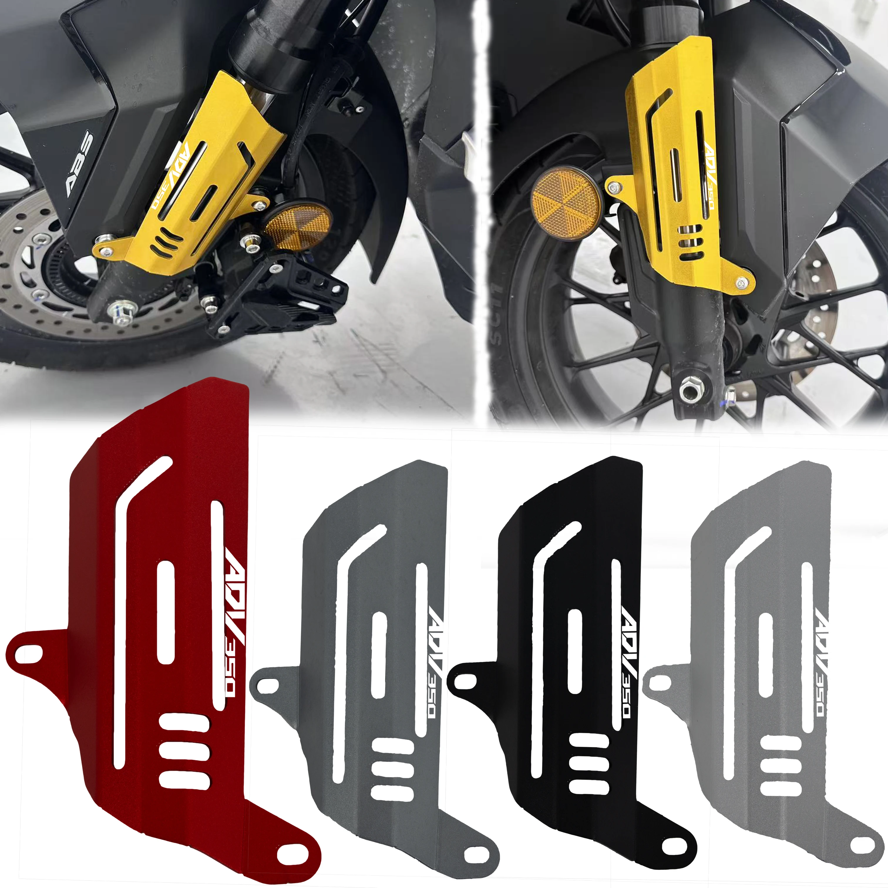 

For Honda ADV350 ADV 350 2022-2025 Motorcycle Accessories Front Fork Guards Shock Absorber Protection Cover Frame Protector