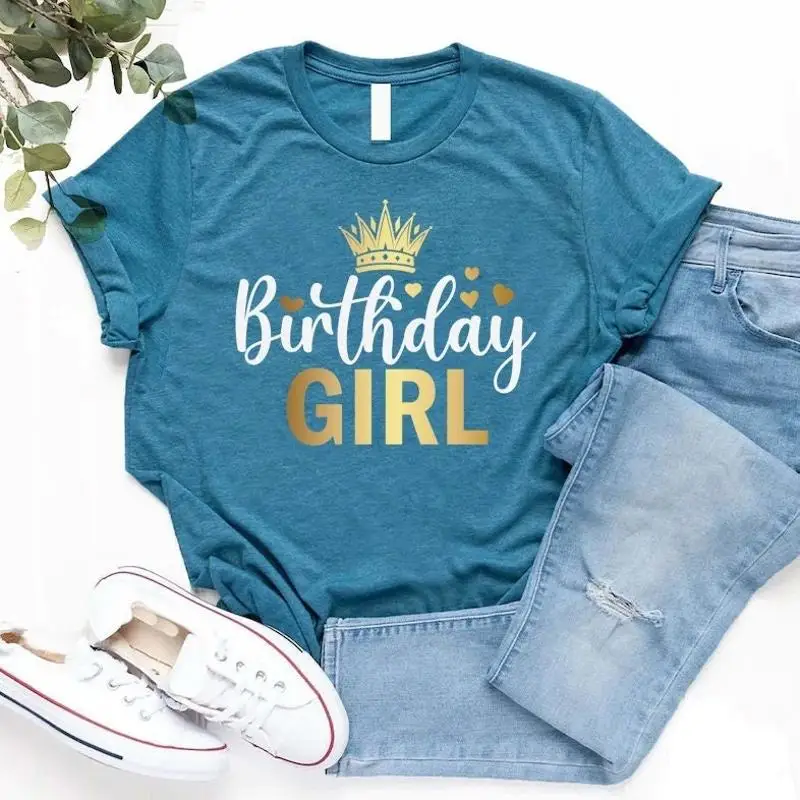 

Girls birthday shirt T girl The Cute outfit