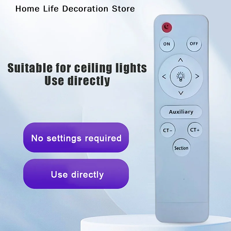New Infrared Remote Control Stepless Dimmer LED Fan Lamp Living Ceiling Room For Light Ceiling Light Floodlight Remote Control