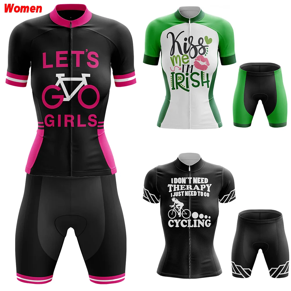 

Let's Go Girls Велосипедная одежда Джерси Велосипедная форма для женщин Командный комплект Велосипед Спортивные велосипеды Женский велосипедный костюм Шоссейные велосипеды