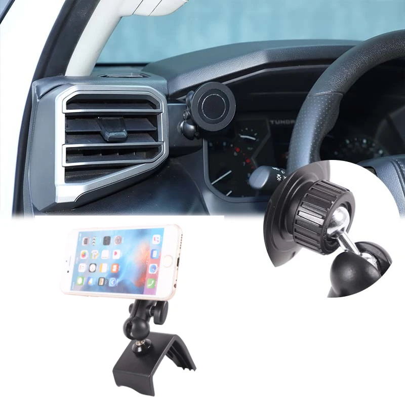 

For Toyota Sequoia Toyota Tundra 2022+ Black Car dashboard phone holder Magnetic suction Car tools Accessories
