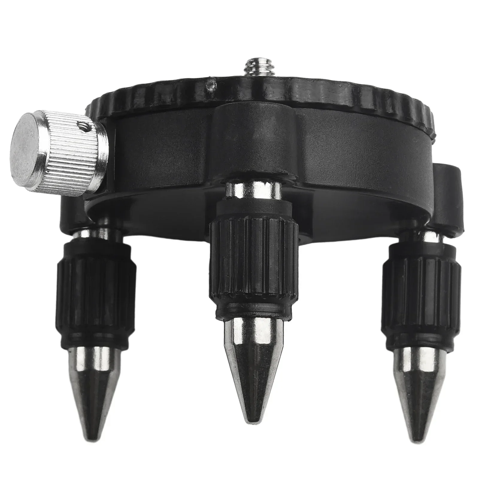 Imagem -05 - Adaptador Baixo Nivelado do Medidor com Tripé 14 Nível de Relação Suporte Fino do Ajuste Rotação de 360 Graus 1pc