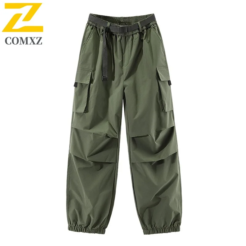  سراويل البضائع الرجالية على طراز هونج كونج في الهواء الطلق مقاومة للرياح ومقاومة للماء، سراويل جبلية غير رسمية مع جيوب متعددة #6