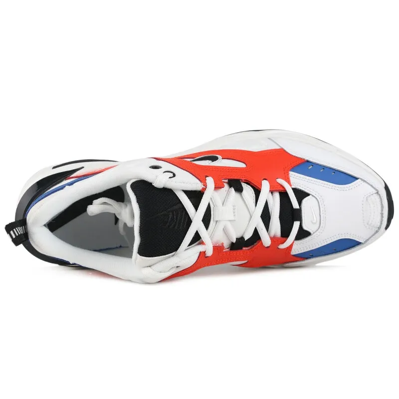 Nike M2K Tekno Tekno พื้นรองเท้าหนาย้อนยุคทัศนคติกันลื่นรองเท้าพ่อต่ําสําหรับผู้ชายและผู้หญิง