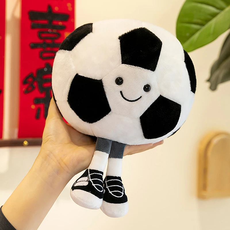 Basketball Soccer Doll With Feet Plush Doll Toys Card Love Plush Pillow Fun Shape Plush Doll Cushion Home Plush Ornament