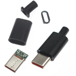 2/5/10/50pcs Type C usb3.1 fast charging data 5A high current Jack Tail Male Plug Electric Terminals welding DIY accessories