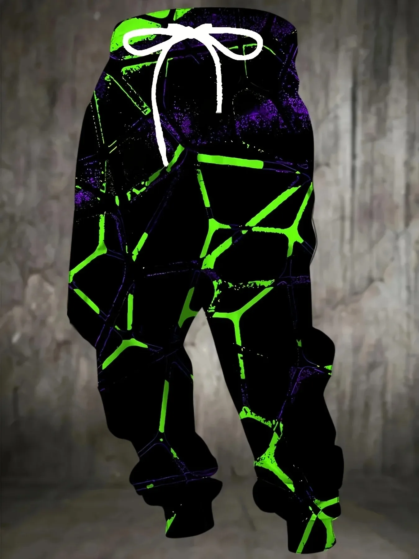 

Хит продаж: Новые мужские осенние брюки с неоновыми полосками, мягкие и удобные, на шнурке, для активного отдыха и городского стиля, большие размеры