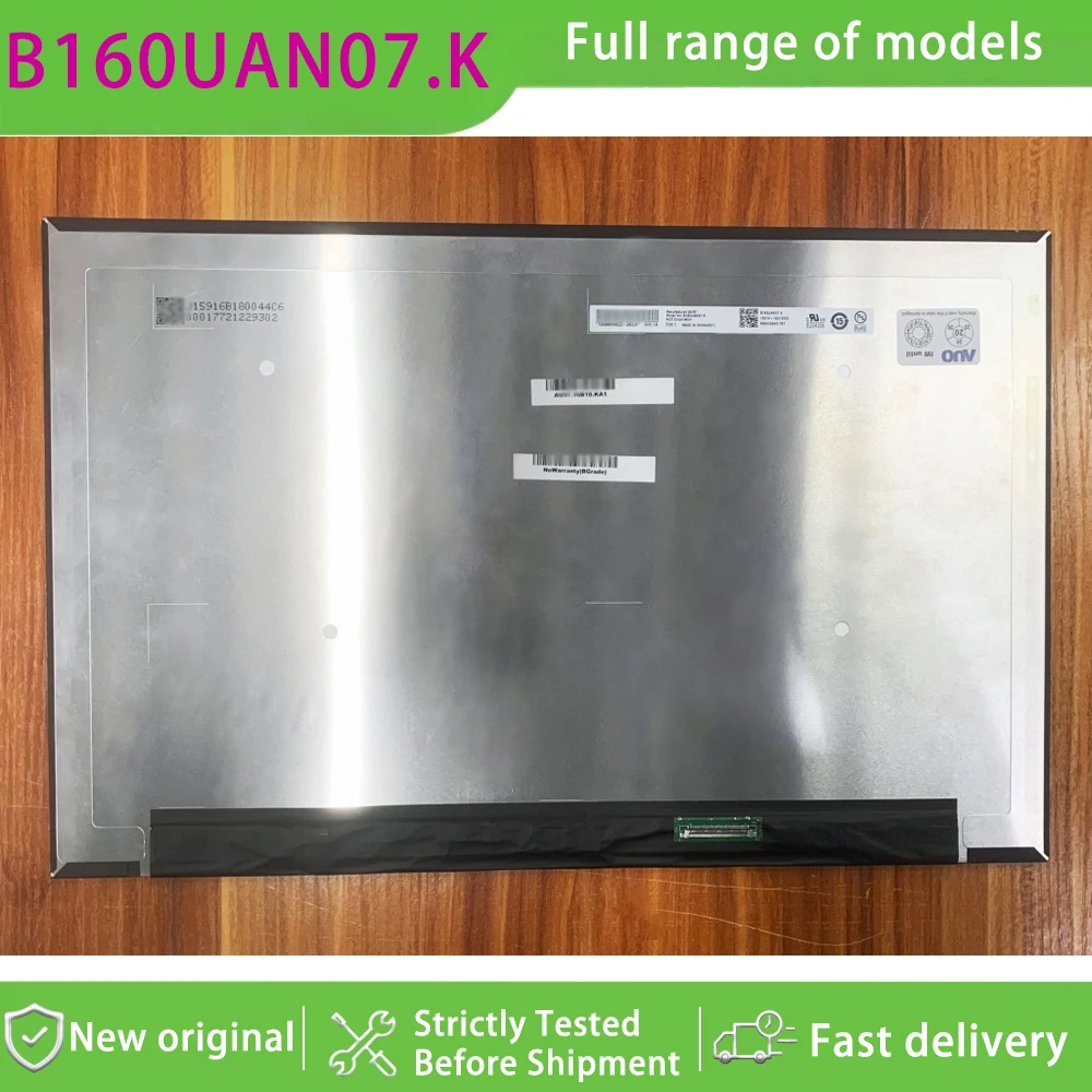 B160UAN07.K 16.0 Inch Wuxga 10 Aspect Ratio Ips Grade Lcd Display Panel Matte Non-touch  165hz Refresh Rate for Laptop