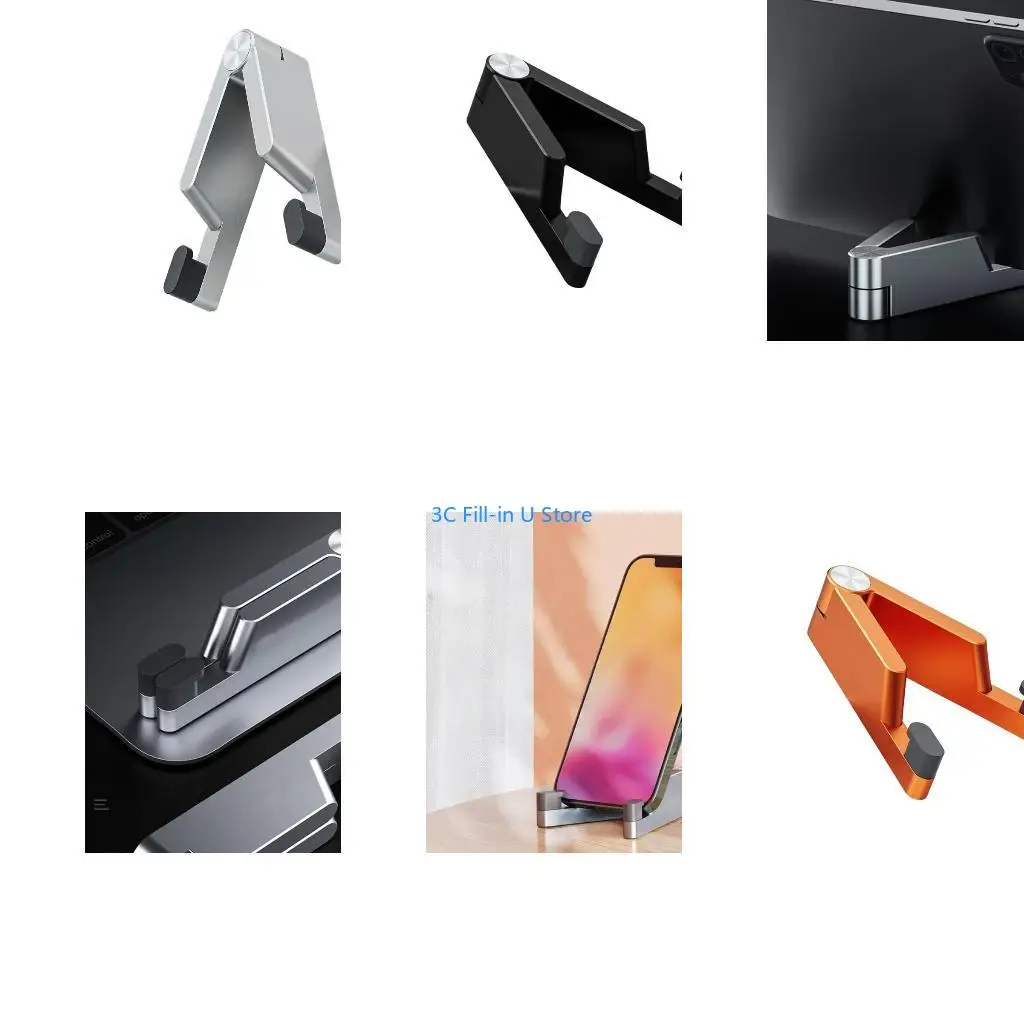 G8TA Multiple Foldable Aluminum Mobile Stand For Office Kitchen Travel Use