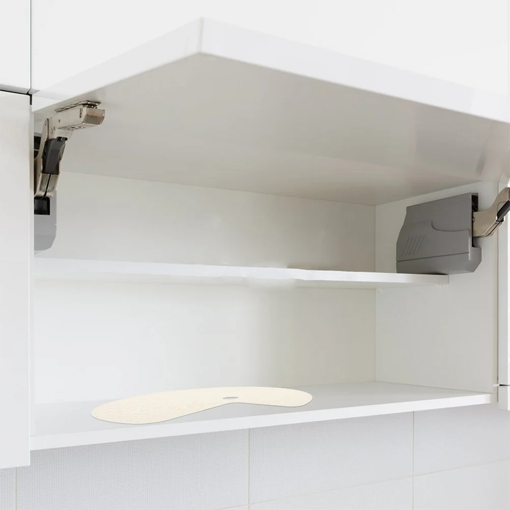 

2Pcs Non Slip Lazy Susan Liner Kitchen Cabinet Fridge Mats Easy to Clean Round Shape Multiple Colors Cabinet Liners