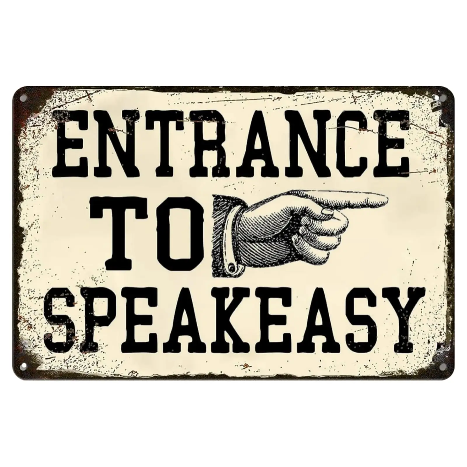 Vintage Entrance To Speakeasy Tin Sign Retro Speakeasy Decor Speak Easy Funny Metal Signs Speakeasy Party Decorations For Boys R