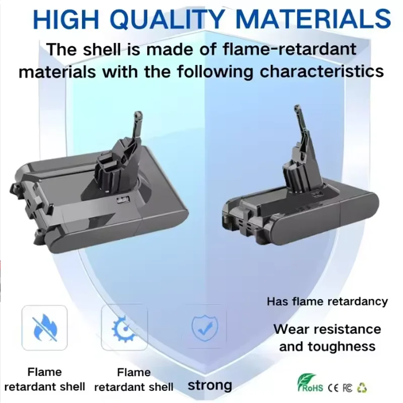 2025New لدايسون V7 21.6 فولت 8000 مللي أمبير استبدال البطارية ل دايسون V7 المطلق خالية من الحبل مكنسة كهربائية محمولة Batte #1