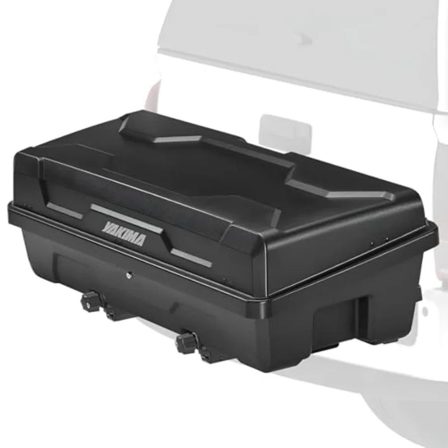 

EXO SwingBase Hitch Base Rack EXO GearLocker Vehicle Rooftop Cargo Carrier Box Black Car Storage Accessories for Travel and Cam