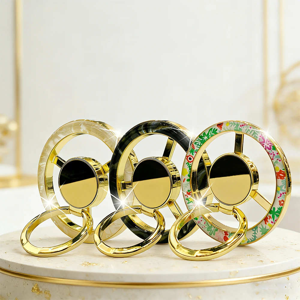 For Magnetic Finger Clasp 2 Sections Simplicity 1Pcs Ultra Light And Ultra Thin Strong Suction Rotating 360° Wall Stickers Every