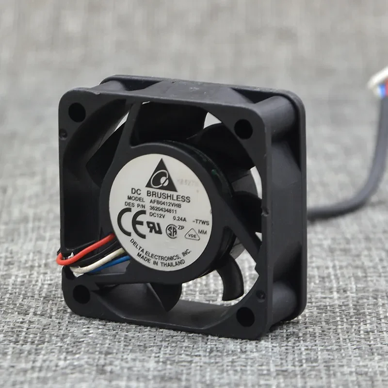 for AFB0412VHB 4015 12V 0.24A 4CM 4-Wire Ball Bearing PWM Intelligent Cooling Fan