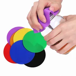 1/2pcs Silicone Jar Opener Pad Multi-Purpose Round Gripper Bottle Lid Opener Home Kitchen Tools Pot Holder