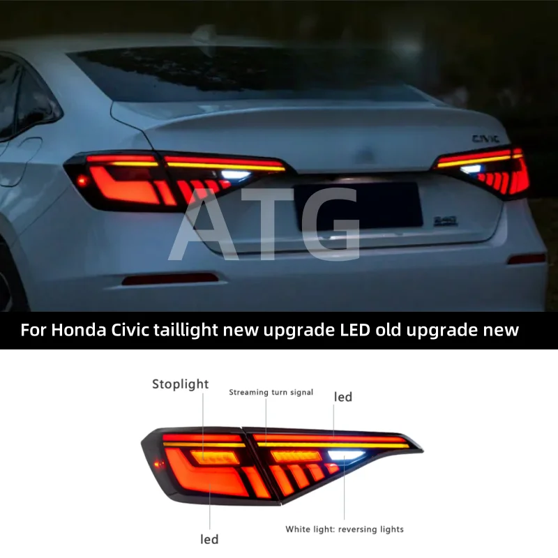 Car taillights for Honda Civic taillights New upgrade LED old upgrade new