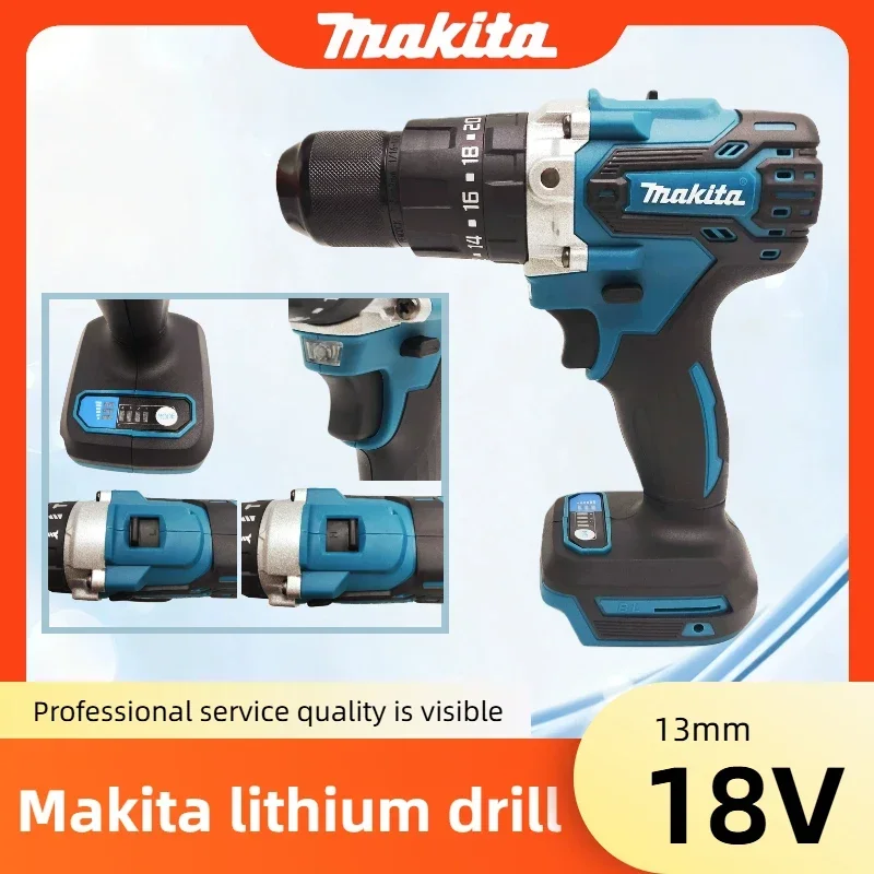 

Makita DDF487 13mm Brushless 18V lithium electric rechargeable impact drill large torque screwdriver