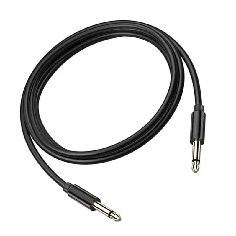 D5BB Profesional 6.35mm Pria hingga 6.35mm Kabel kabel stereo adaptor pria 6.35mm