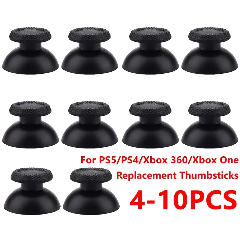 4-10 Peças de Substituição de Thumbsticks para Controle PS5 PS4, Thumbsticks Analógicos para XBOX ONE Series 360, Peças de Reparo de Joysticks