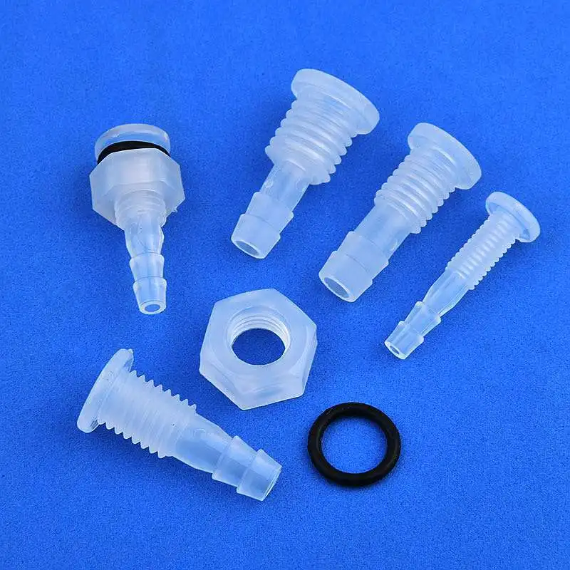 5~100 Pcs Pagoda Direct Connector Half Through Board Straight Through Joint Aquarium Fish Tank Water Pipe Pagoda Hose Adapter