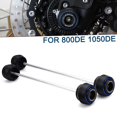 Para SUZUKI v-strom 800DE 1050DE VStrom 800 1050 DE 2023 2024 2025 Protector contra choques deslizante de horquilla de rueda de eje trasero delantero de motocicleta