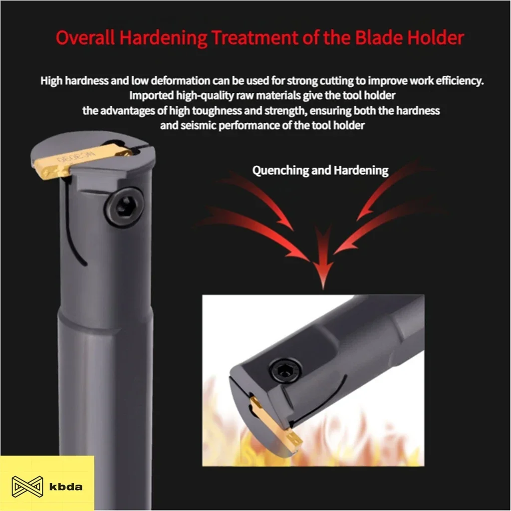Держатель инструмента с числовым программным управлением KBDA MGIVR2016 MGIVR2520 MGIVR3125 MGIVR3732 1,5-4 мм токарный инструмент для обработки внутренних канавок без лезвия